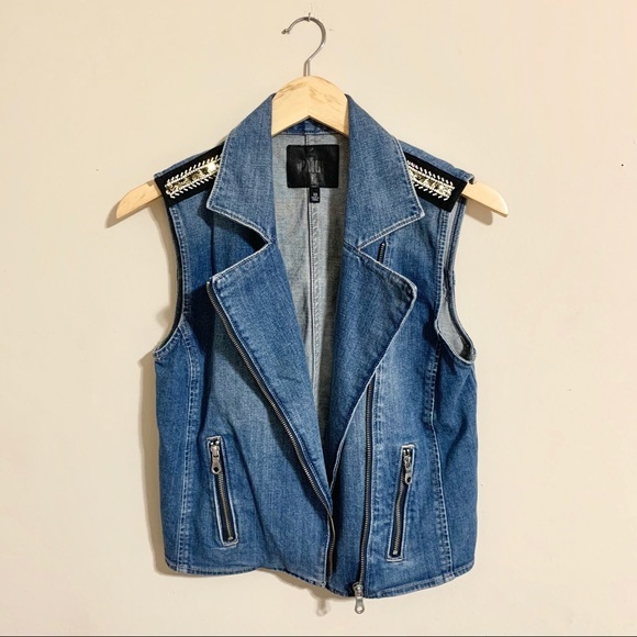 PAIGE Jackets & Blazers - PAIGE Denim Embellished Vest vintage